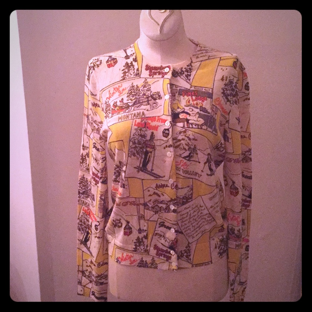 Jcrew “Apres-ski” light weight cardigan